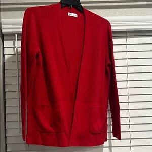 Croft & Barrow Classic Red Open Cardigan